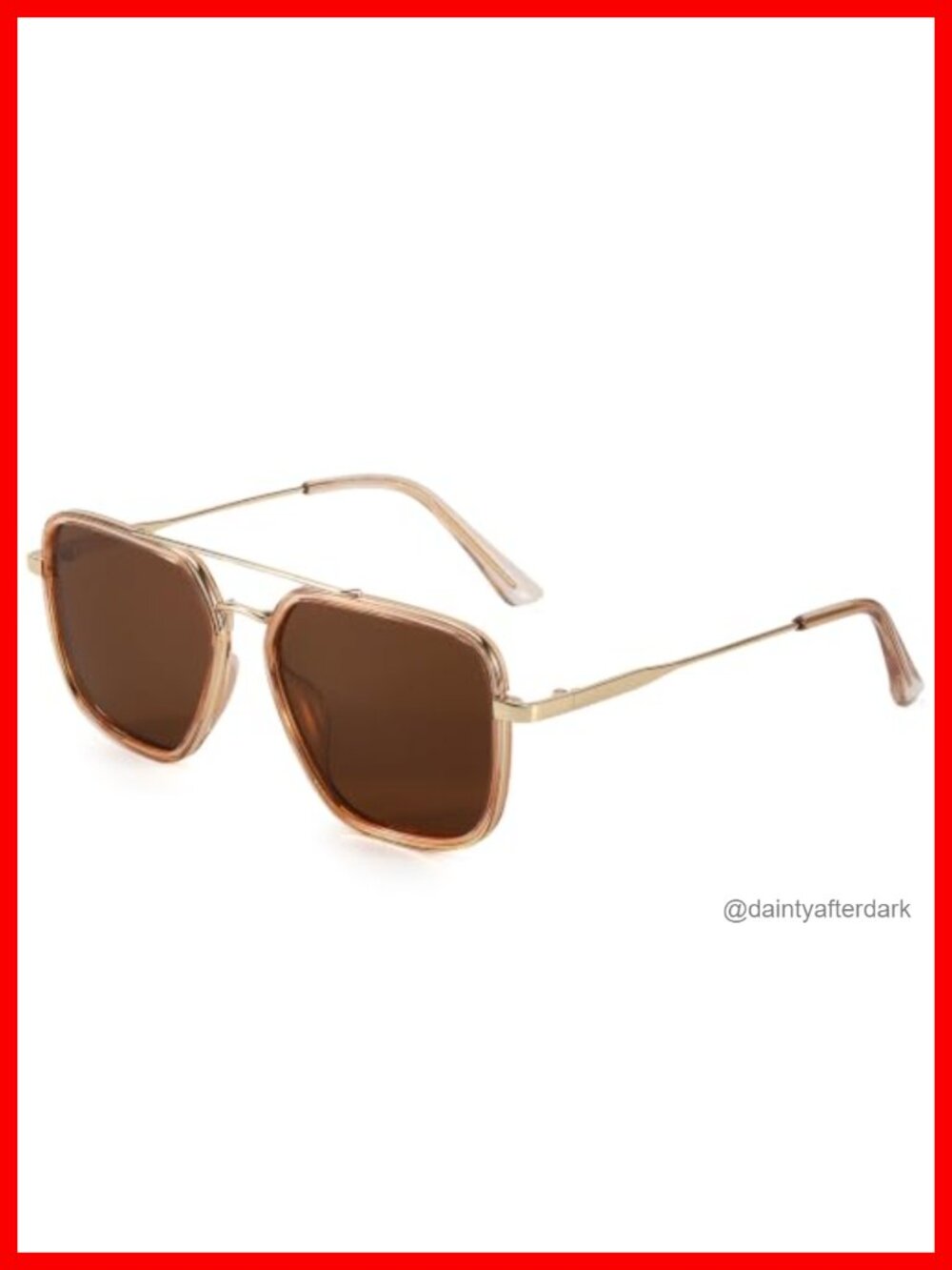 Polarized Aviator Sunglasses Square Women Tangle Free UV400